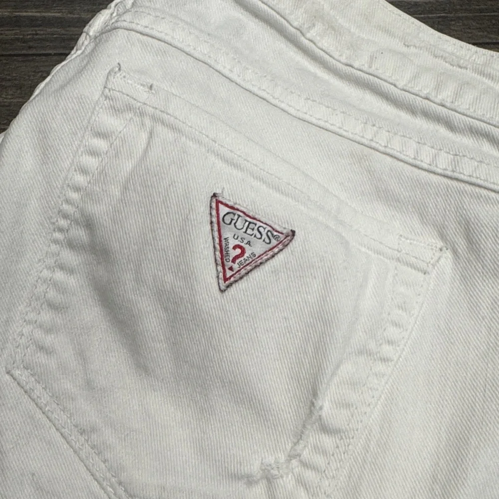 Guess White Boyfriend Jeans crop mid - Picture 4 of 4